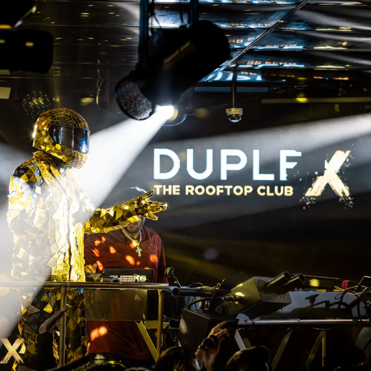 VIP tafel in club Duplex in Praag