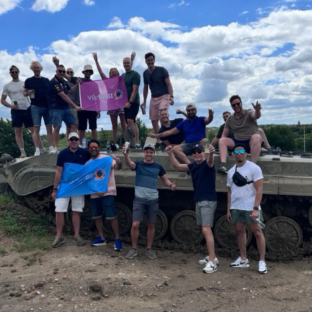 Tank rijden in Praag