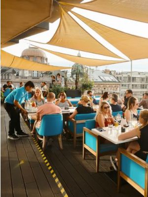 3-gangen diner - Rooftop restaurant Praag