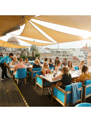 3-gangen diner - Rooftop restaurant Praag